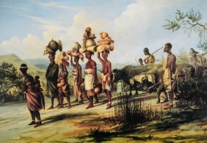 ARTWORK-BAINES Thomas AmaXhosa on the Queen's Road 1848