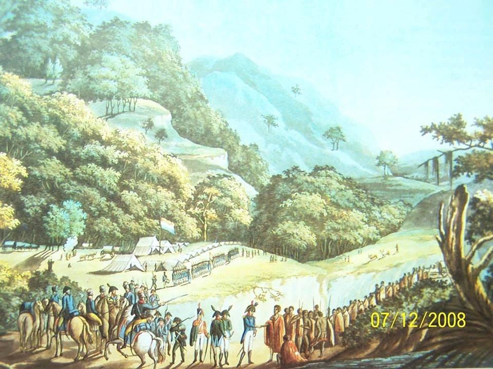 PAINTING - Gov Jansen meets Ngika on the Kat River