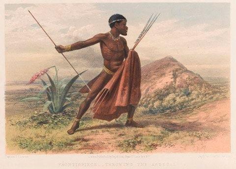 PAINTING -Xhosa warrior